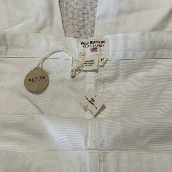Polo Jeans Ralph Lauren Womans Drawstring White Potato Sak Jeans - Picture 4 of 8